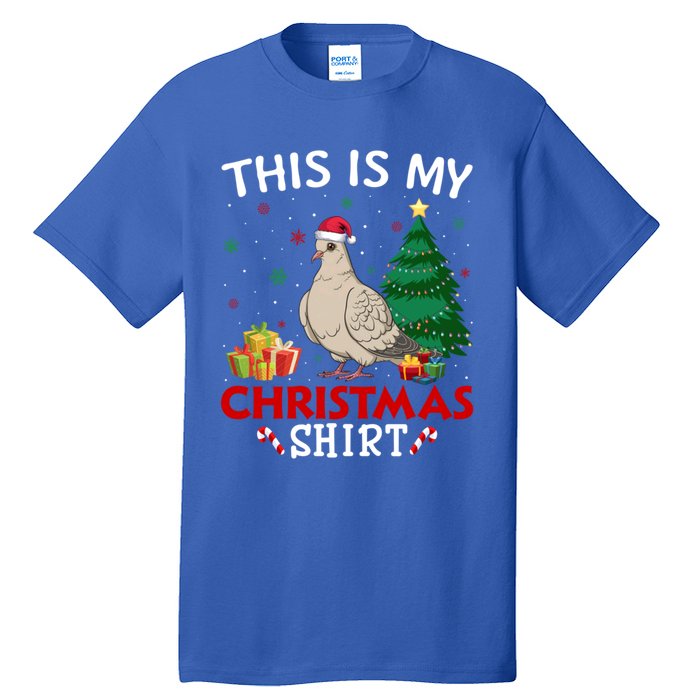 This Is My Mourning Dove Santa Hat Christmas Pajama Cute Gift Tall T-Shirt