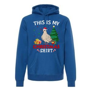 This Is My Mourning Dove Santa Hat Christmas Pajama Cute Gift Premium Hoodie