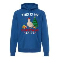 This Is My Mourning Dove Santa Hat Christmas Pajama Cute Gift Premium Hoodie