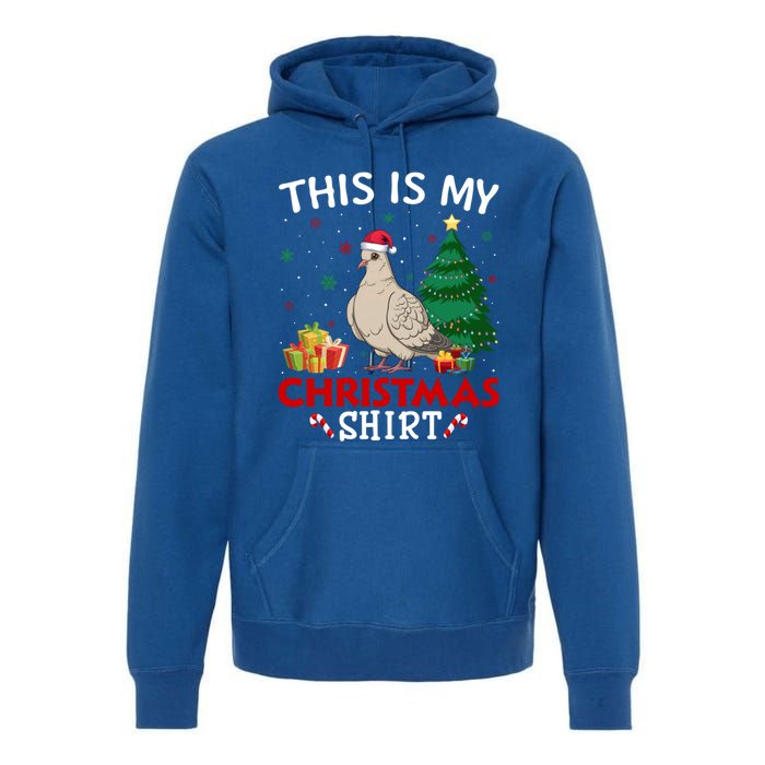 This Is My Mourning Dove Santa Hat Christmas Pajama Cute Gift Premium Hoodie