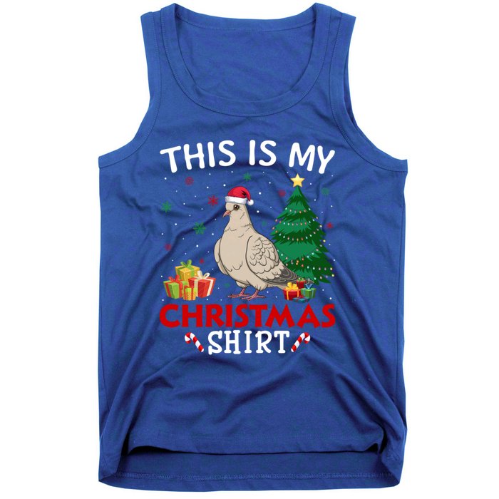 This Is My Mourning Dove Santa Hat Christmas Pajama Cute Gift Tank Top