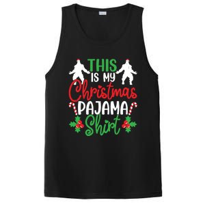 This Is My Bigfoot Christmas Pajamas Funny Gift PosiCharge Competitor Tank