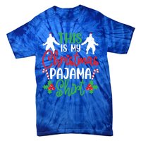 This Is My Bigfoot Christmas Pajamas Funny Gift Tie-Dye T-Shirt