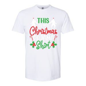 This Is My Bigfoot Christmas Pajamas Funny Gift Softstyle CVC T-Shirt