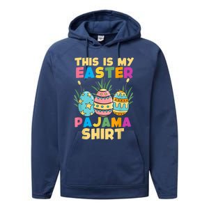 This Is My Easter Pajama Gift Funny Easter Sleepover Fun Cute Gift Performance Fleece Hoodie