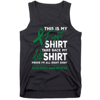 This Is My Fight Scoliosis Awareness Scoliotic Warrior Tank Top