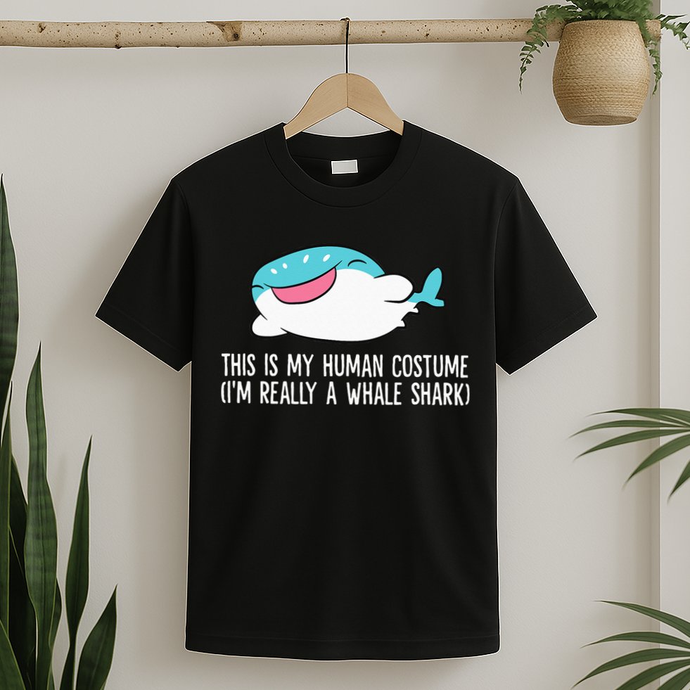 This Is My Human Costume I'm Really A Whale Shark T-Shirt