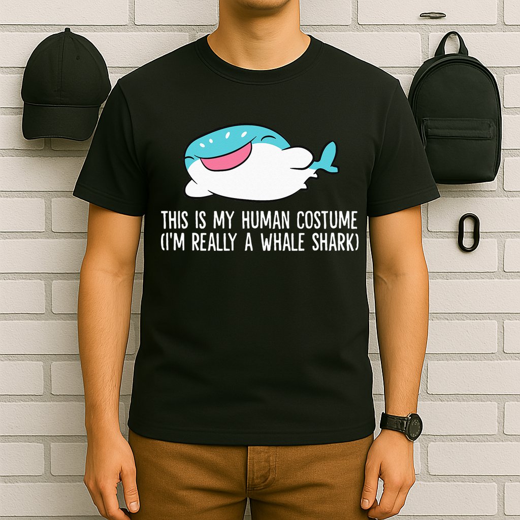 This Is My Human Costume I'm Really A Whale Shark T-Shirt