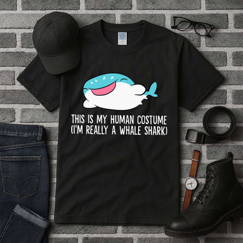 This Is My Human Costume I'm Really A Whale Shark Tall T-Shirt