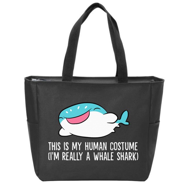 This Is My Human Costume I'm Really A Whale Shark Zip Tote Bag