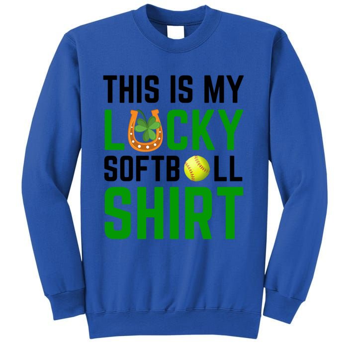 This Is My Lucky Softball Gift Sport Game St Patrick's Day Gift Sweatshirt