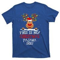 This Is My Christmas Pajama Funny Christmas Reindeer  T-Shirt