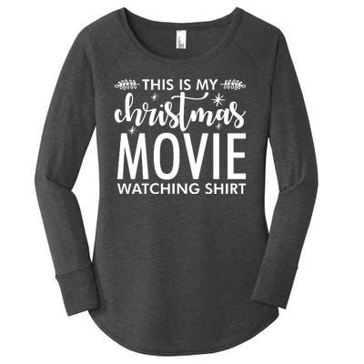 This Is My Christmas Movie Watching Women's Perfect Tri Tunic Long Sleeve Shirt