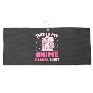 This Is My Anime Pajama Cute Kawaii Anime Teen Otaku Large Microfiber Waffle Golf Towel