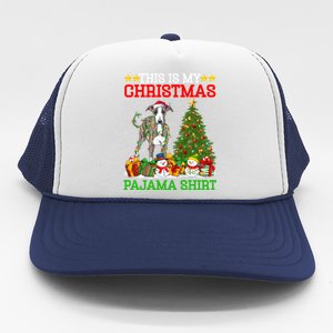 This Is My Christmas Tree Pajamas Greyhound Dog Christmas Great Gift Trucker Hat