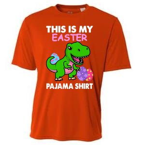 This Is My Easter Pajama Gift Trex Dinosaur Gift Egg Gift Cooling Performance Crew T-Shirt