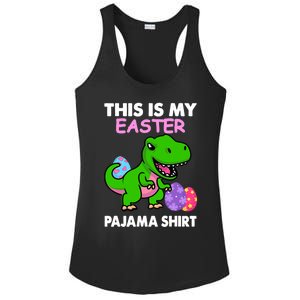 This Is My Easter Pajama Gift Trex Dinosaur Gift Egg Gift Ladies PosiCharge Competitor Racerback Tank