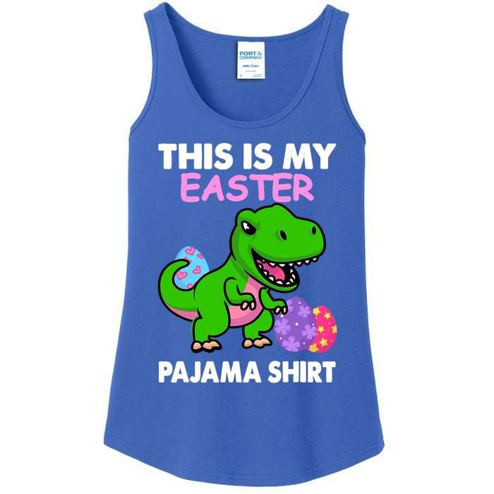 This Is My Easter Pajama Gift Trex Dinosaur Gift Egg Gift Ladies Essential Tank