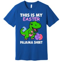 This Is My Easter Pajama Gift Trex Dinosaur Gift Egg Gift Premium T-Shirt