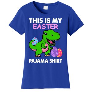 This Is My Easter Pajama Gift Trex Dinosaur Gift Egg Gift Women's T-Shirt