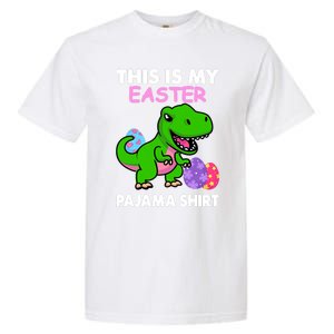 This Is My Easter Pajama Gift Trex Dinosaur Gift Egg Gift Garment-Dyed Heavyweight T-Shirt