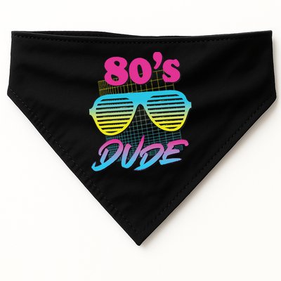 This Is My 80s Dude Costume Party USA-Made Doggie Bandana