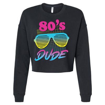 This Is My 80s Dude Costume Party Cropped Pullover Crew