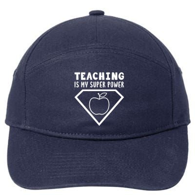 Teaching Is My Superpower 7-Panel Snapback Hat