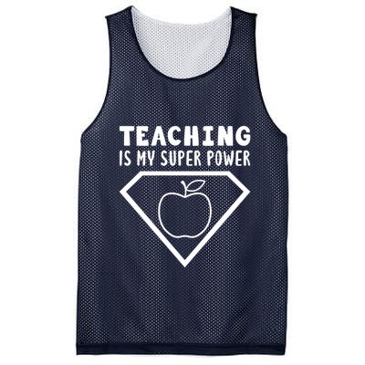 Teaching Is My Superpower Mesh Reversible Basketball Jersey Tank