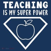 Teaching Is My Superpower Pom Pom 12in Knit Beanie