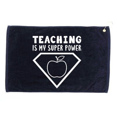 Teaching Is My Superpower Grommeted Golf Towel