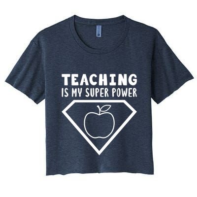Teaching Is My Superpower Crop Top