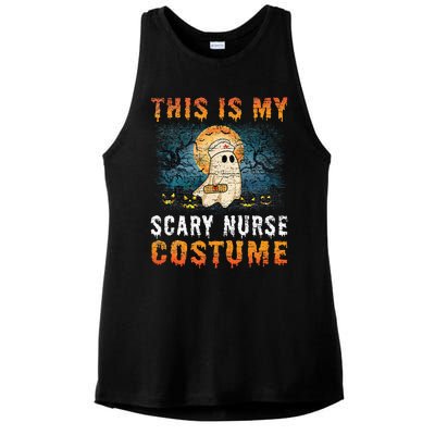 This Is My Scary Nurse Costume Fun Halloween Ladies PosiCharge Tri-Blend Wicking Tank