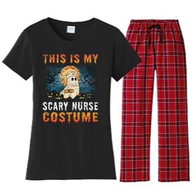 This Is My Scary Nurse Costume Fun Halloween Women's Flannel Pajama Set