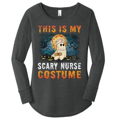 This Is My Scary Nurse Costume Fun Halloween Women's Perfect Tri Tunic Long Sleeve Shirt