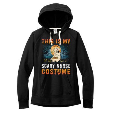 This Is My Scary Nurse Costume Fun Halloween Women's Fleece Hoodie