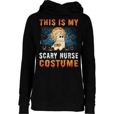 This Is My Scary Nurse Costume Fun Halloween Womens Funnel Neck Pullover Hood