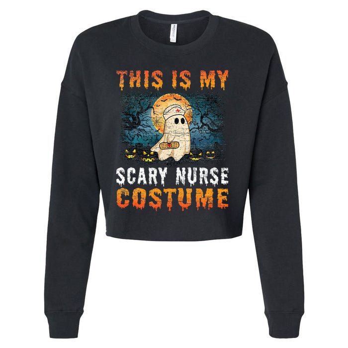 This Is My Scary Nurse Costume Fun Halloween Cropped Pullover Crew