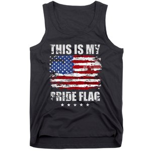 This Is My Pride Flag USA American 4th of July Patriotic Tank Top