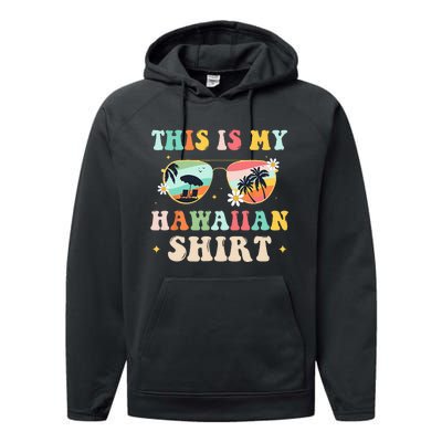 This Is My Hawaiian summer vacation Performance Fleece Hoodie