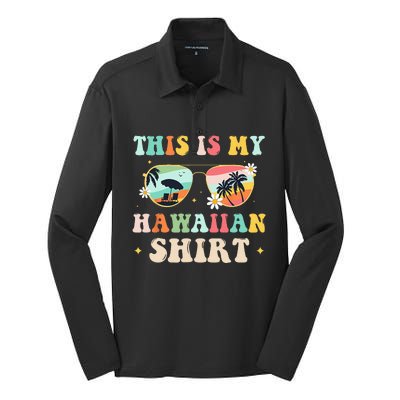 This Is My Hawaiian summer vacation Silk Touch Performance Long Sleeve Polo