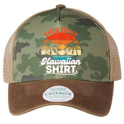 This Is My Hawaiian Retro Summer Vacation Party Hawaii Legacy Tie Dye Trucker Hat