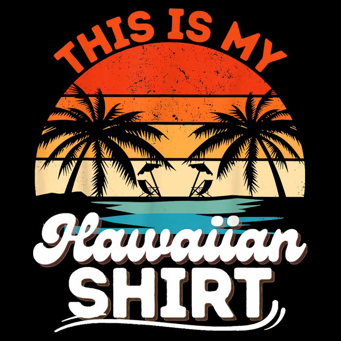 This Is My Hawaiian Retro Summer Vacation Party Hawaii Cooling Performance Crew T-Shirt