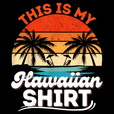 This Is My Hawaiian Retro Summer Vacation Party Hawaii T-Shirt