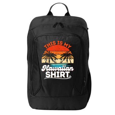 This Is My Hawaiian Retro Summer Vacation Party Hawaii City Backpack