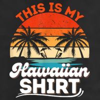 This Is My Hawaiian Retro Summer Vacation Party Hawaii Adult Drive Performance Visor