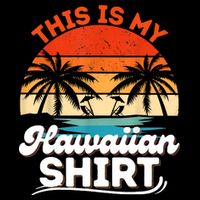 This Is My Hawaiian Retro Summer Vacation Party Hawaii Drawstring Bag