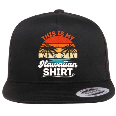 This Is My Hawaiian Retro Summer Vacation Party Hawaii Flatbill Hat
