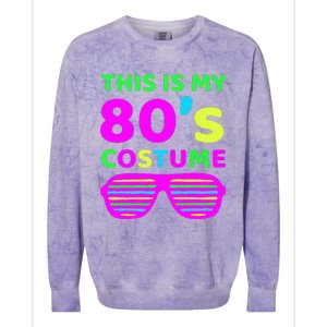 This Is My 80S Costume Outfit Eighties Retro Party Design Colorblast Crewneck Sweatshirt