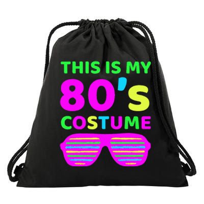 This Is My 80S Costume Outfit Eighties Retro Party Design Drawstring Bag